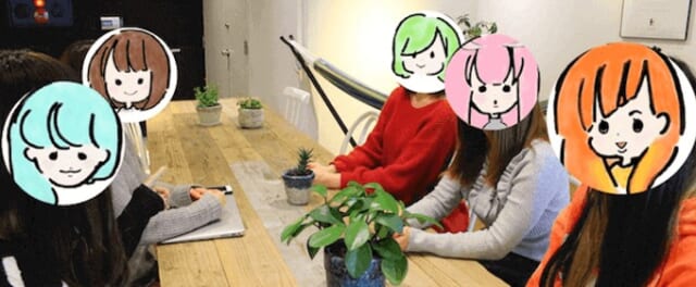 座談会に参加した5人の女性