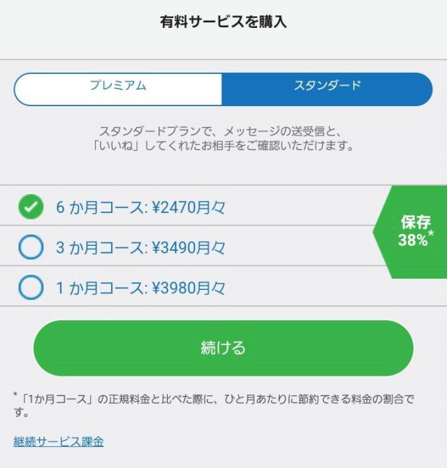 マッチドットコムの料金