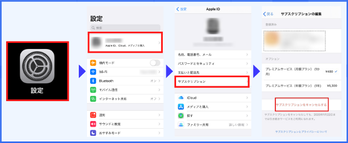 マッチドットコム　料金　Apple ID支払い更新解除