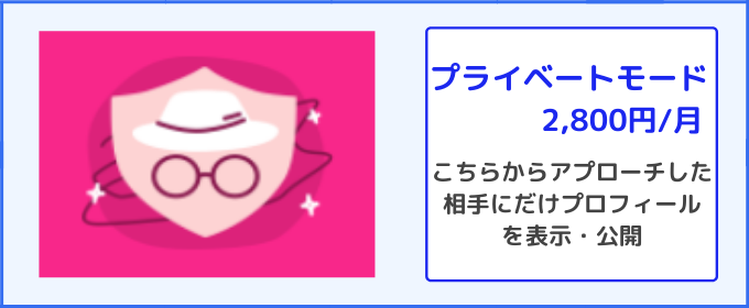 マッチドットコム　料金 プライベートモード