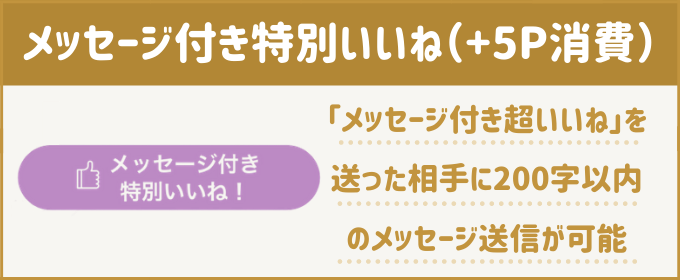 マリッシュ　料金　メッセージ付き特別いいね