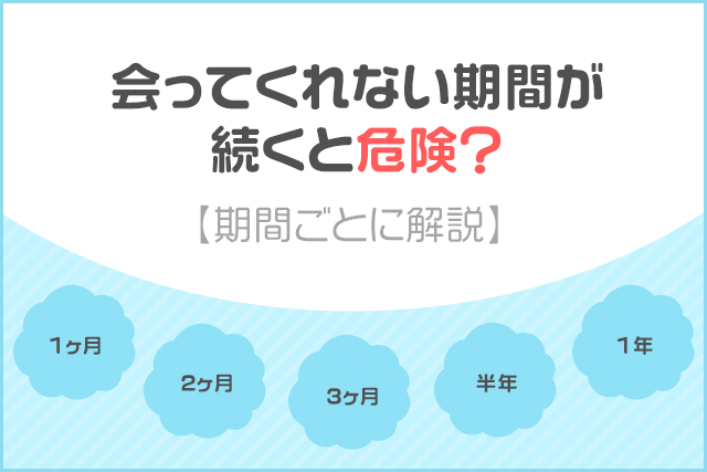 会ってくれない期間が続くと危険?
