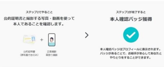 ペアーズの本人確認の説明画像