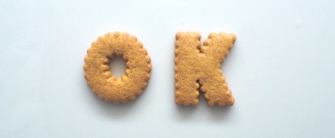 アルファベットのクッキーでOK