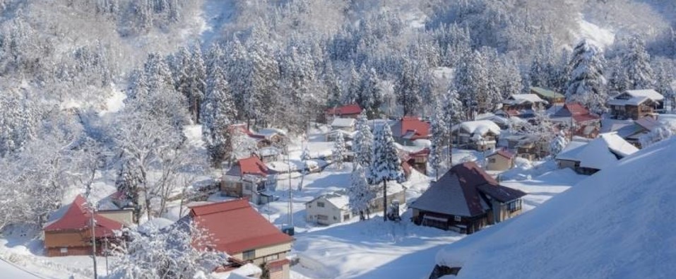 十日町の雪景色