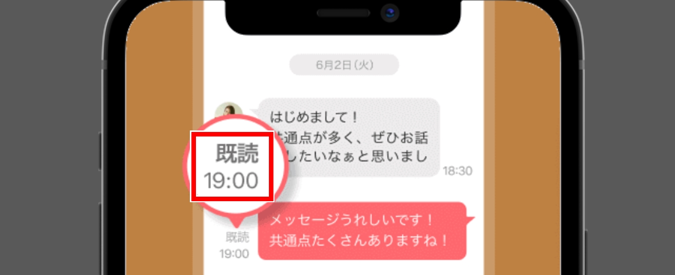 with メッセージの既読・未読を表示