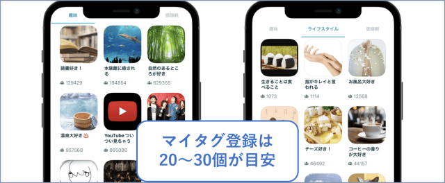ペアーズ マイタグ 登録数の目安