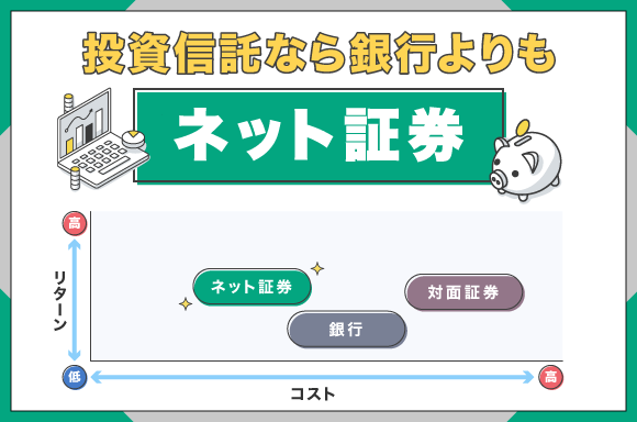 投資信託するなら銀行よりもネット証券