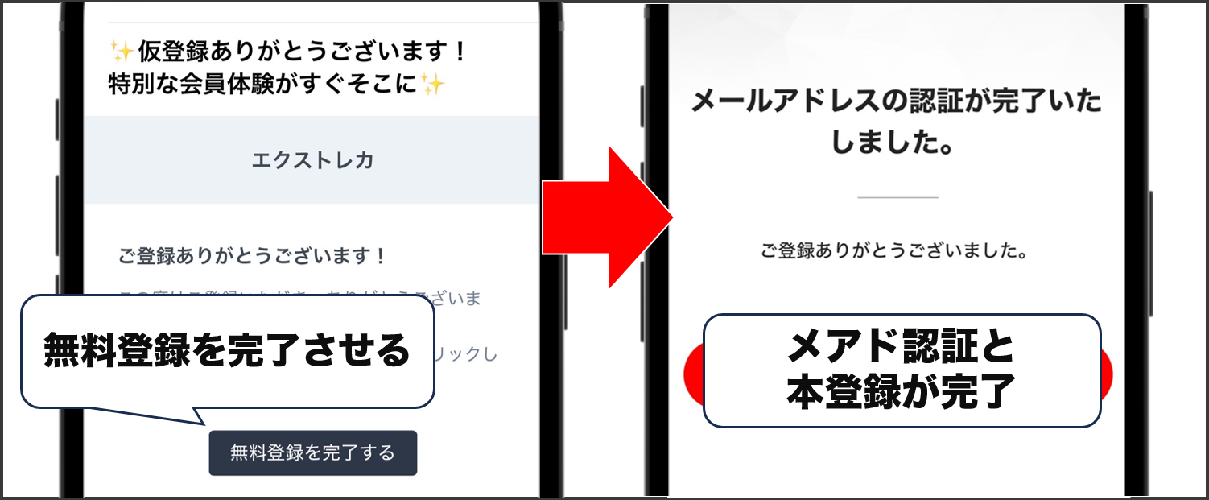 エクストレカ 登録手順③