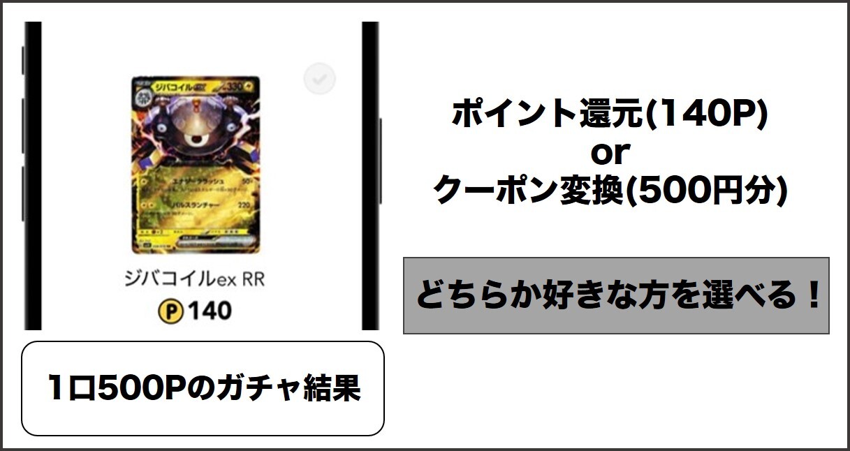 スニダンオリパ 500Pのガチャ結果