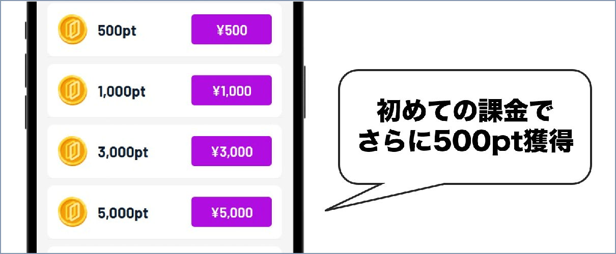 ICHICAオリパ 招待コード 初めての課金で500pt
