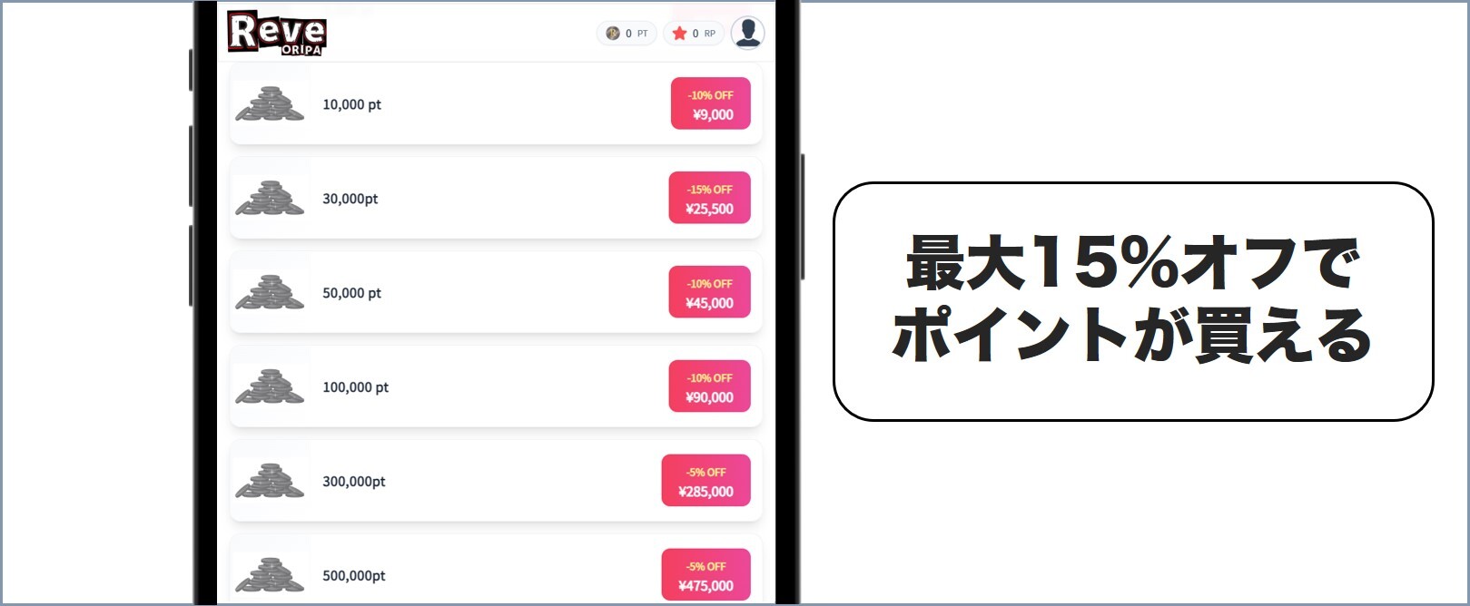 Reveオリパクーポンコード適用 - コピー