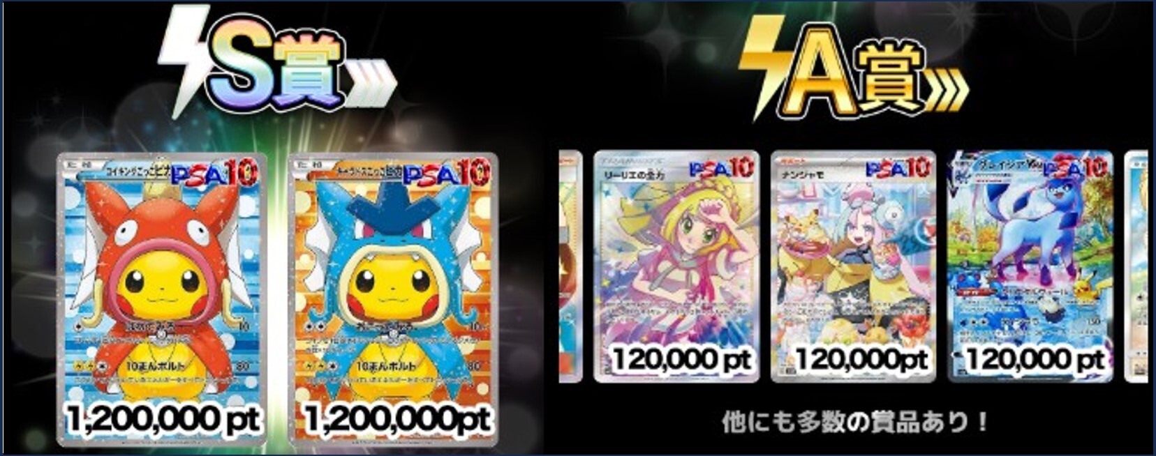 S賞とA賞の総口数が10口以上