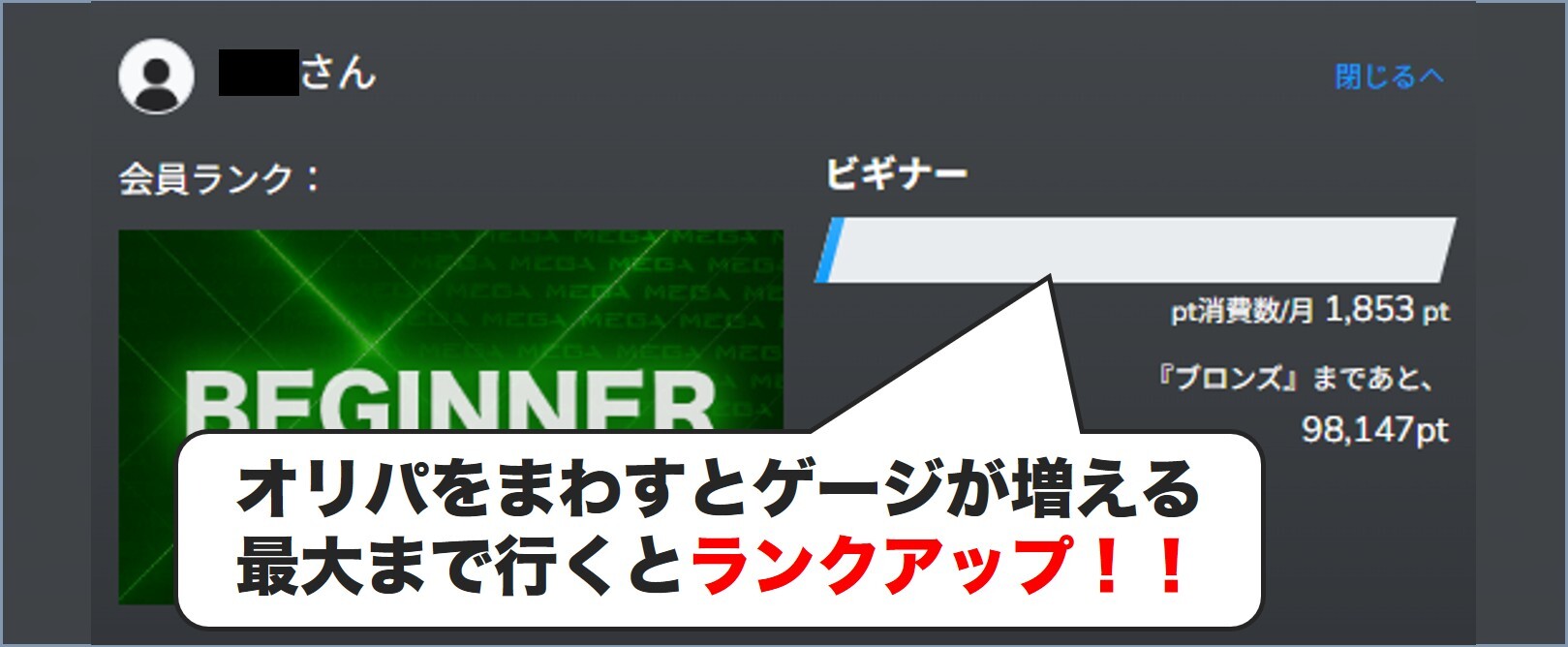 MEGAオリパランク制度