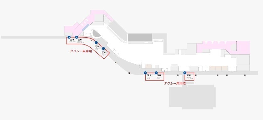 福岡空港　タクシー乗り場