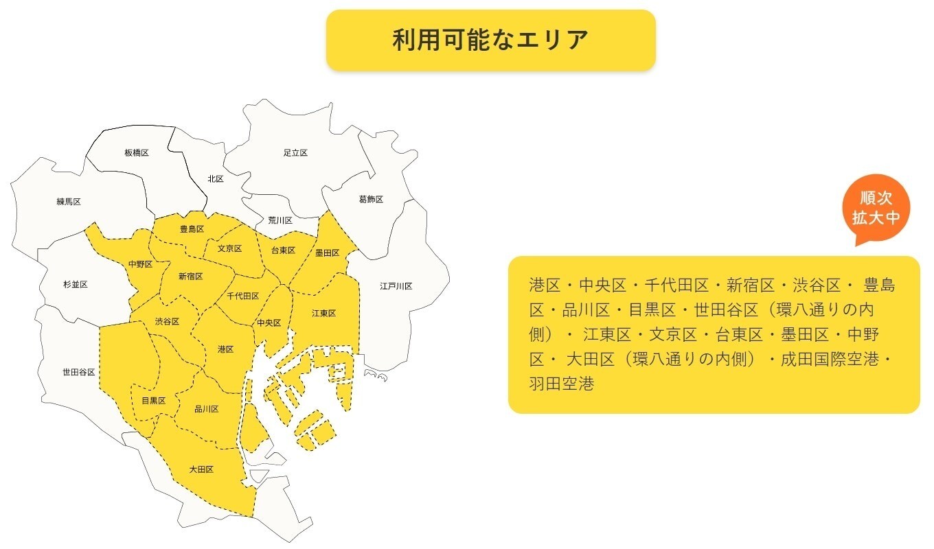 DiDi Special 利用可能エリア