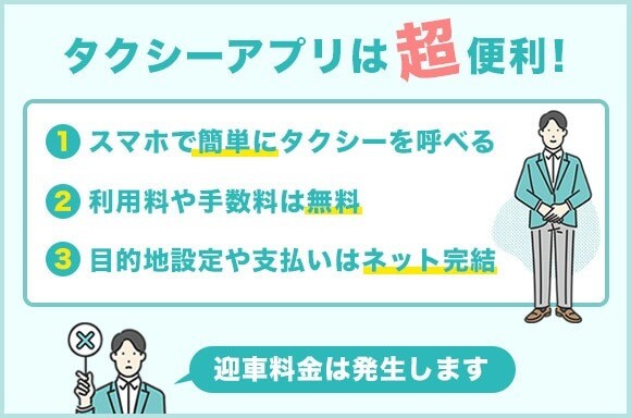 タクシーアプリは超便利