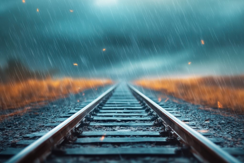 線路の冠水