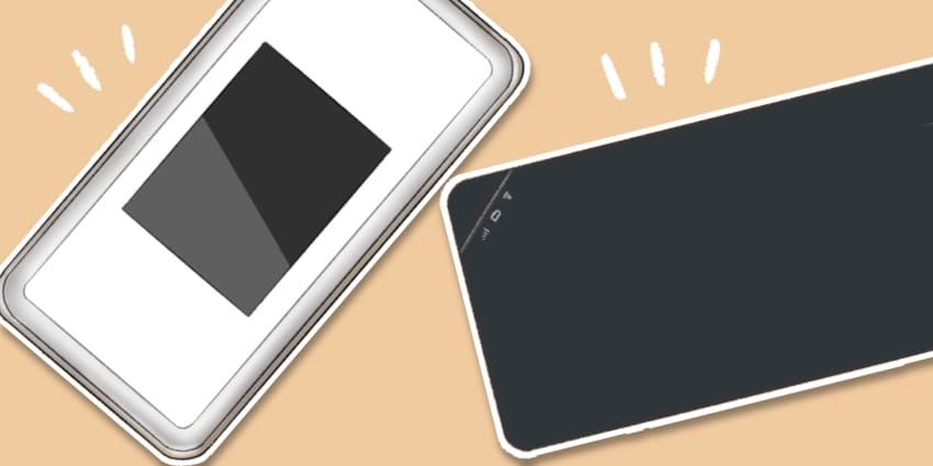 ポケット型WiFiのイラスト